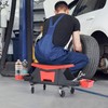 YITAHOME Mechanic Stool 330 LBS with Wheels, Heavy Duty Rolling