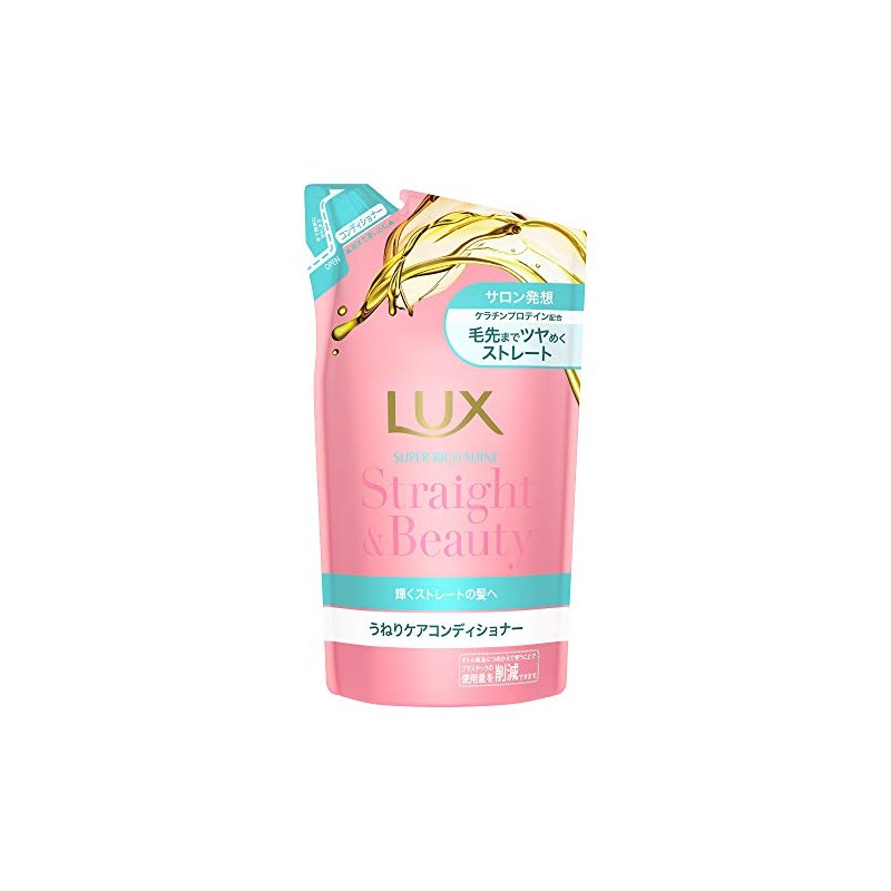 Lux Super Rich Shine Straight & Beauty Conditioner, Refill, 10.6