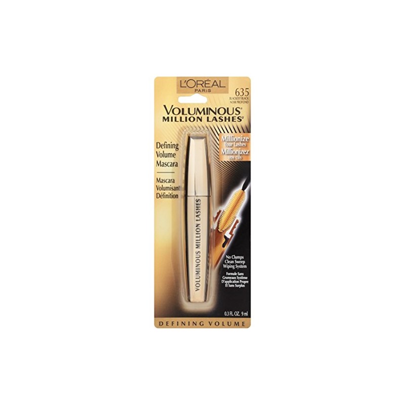 L'Oreal Paris Maquillaje Voluminoso Million Lashes Mascara, Voluminizador, Definir, A