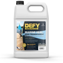Marine Seal Wood Dock Stain & Sealer - Semi-Transparent Stain for Marinas, Boat Docks, & Piers