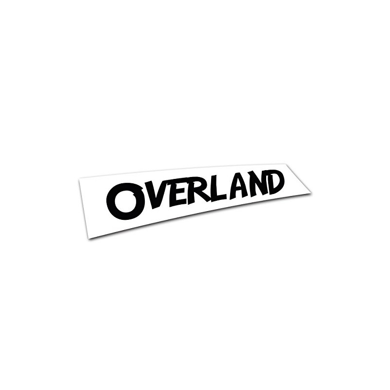 Overland car Window Decal/Sticker for Any Smooth Surface. Waterproof. Will