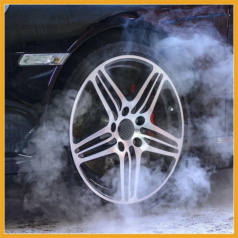 Partuto 4pcs 60mm Car Wheel Center Hub Cap Sticker Emblem