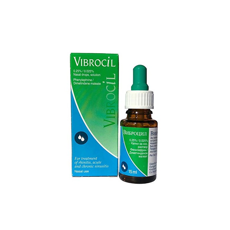 Vibrocil Nasal Drops 15ml by Novartis