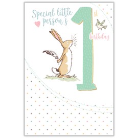 Danilo Promotions LTD 1st Birthday Card, 1st Birthday Card, Guess How Much I Love You Card, 1st Birthday Card, Guess How Much I Love You Card