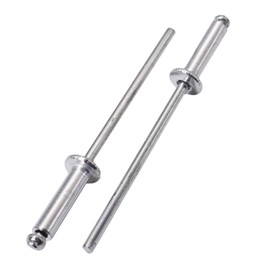 SKIR'CO Pack of 200 Aluminium Blind Rivets 3.0 x 12 mm Steel Mandrel Pop Rivets Dome Head DIN 7337 Rivets