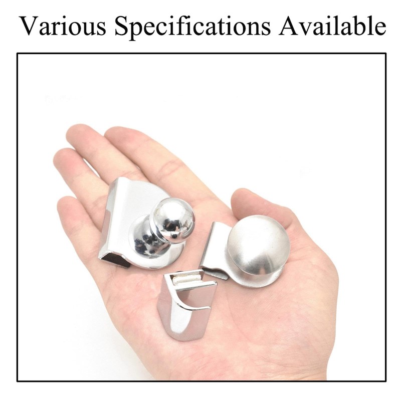 2Pcs Glass Door Pulls No Drilling Drawer Knobs Showcase Cabinets