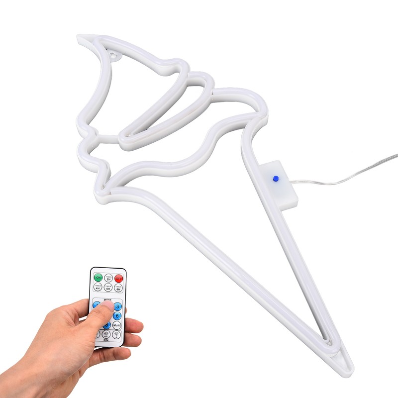 LED Neon Light Ice Cream Waterproof Battery USB Powered Hangable