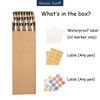 Clear Plastic Tube with Black lid, 12 Pack, Storage Holder