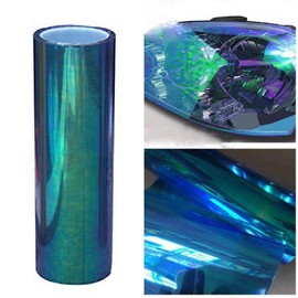 Riloer Car Light Film, Tint Vinyl Film for Headlights, Rear Light, Rear Light, Fog Light, Blue, 30 x 120 cm