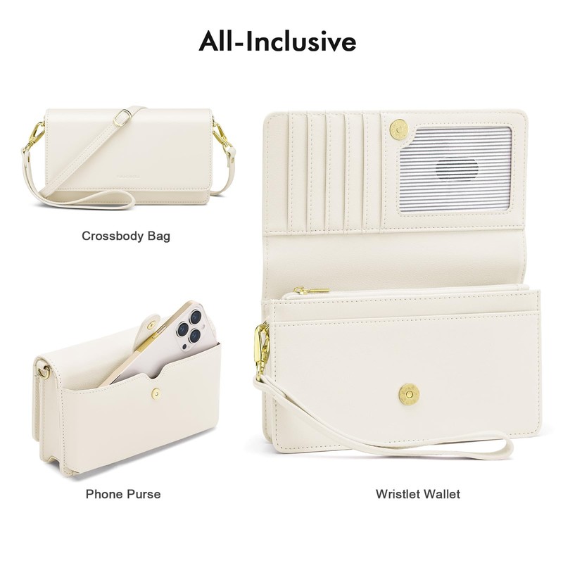 nuoku Crossbody Bag for Women Cellphone Little Purse with Credit
