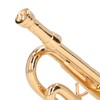 Trumpet Model Ornaments Exquisite Brass Miniature Instrument Desktop Decoration Gold
