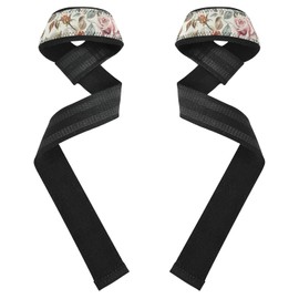 Correas de muñeca de elevación clásico rosa rosa de 26 pulgadas, antideslizantes, par de correas de gimnasio para entrenamiento, gimnasio, levantamiento de potencia, culturismo, articulos de gimnasio