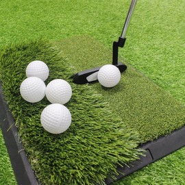 koundeneko ゴルフ練習ボール 15球入り 収納用ネットバッグ付き 室内 アプローチ練習 耐久性 傷付きにくい 球速抑制 ラウンドボールに近い ゴルフ練習用品