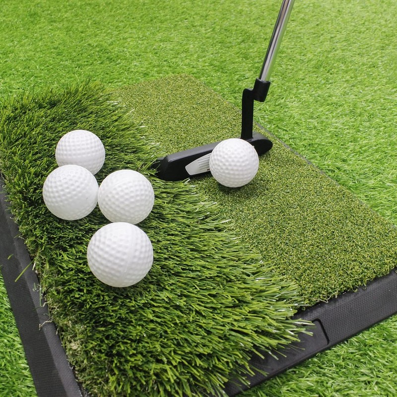 koundeneko ゴルフ練習ボール 15球入り 収納用ネットバッグ付き 室内 アプローチ練習 耐久性 傷付きにくい 球速抑制 ラウンドボールに近い