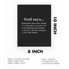 “God Says-Remember These Four Things" Inspirational Wall Print-8 x 10"-