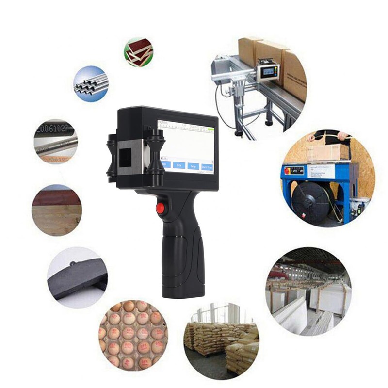 Handheld Inkjet Printer, Portable Intelligent Handheld Printer with LED Touch