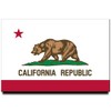 California Flag Fridge Magnet Los Angeles San Francisco Travel Souvenir