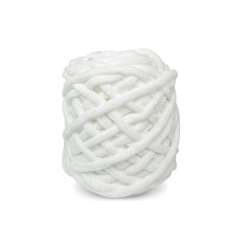 Super Bulky Chenille Yarn #6 for Crocheting & Knitting – Soft, Chunky, Fluffy Yarn with Velvety Texture Ideal for Baby Blankets, Plush Toys, Amigurumi, DIY Crafts and Cozy Accessories (Cloud Purity)