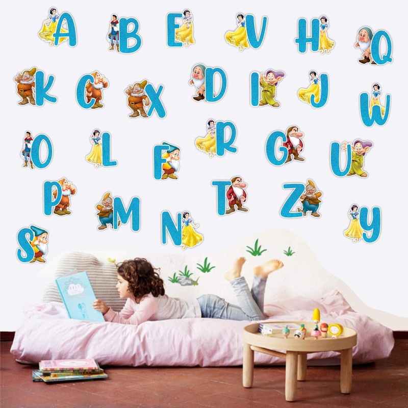 Seyal® Snow White and The Sevn Dwarfs A-Z Alphabet Wall