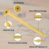 20 Pack 1/4 x 7 inch Heavy-Duty Structural Wood Screws,
