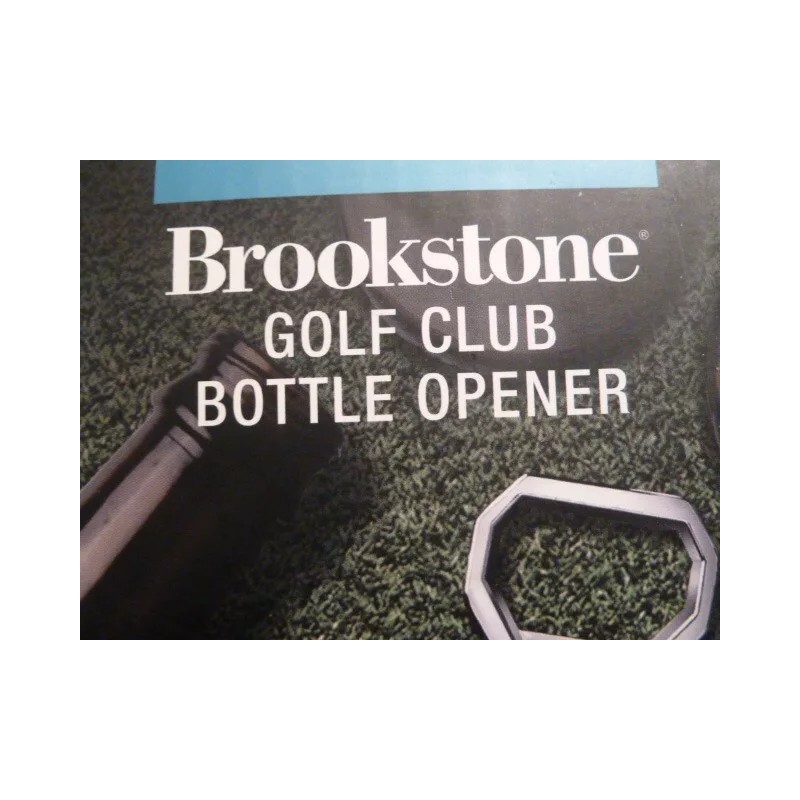 brookstone NIB BROOKSTONE golf club bottle opener