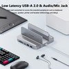 PULWTOP USB-C Stand Hub with SSD Enclosure for Mac Mini,