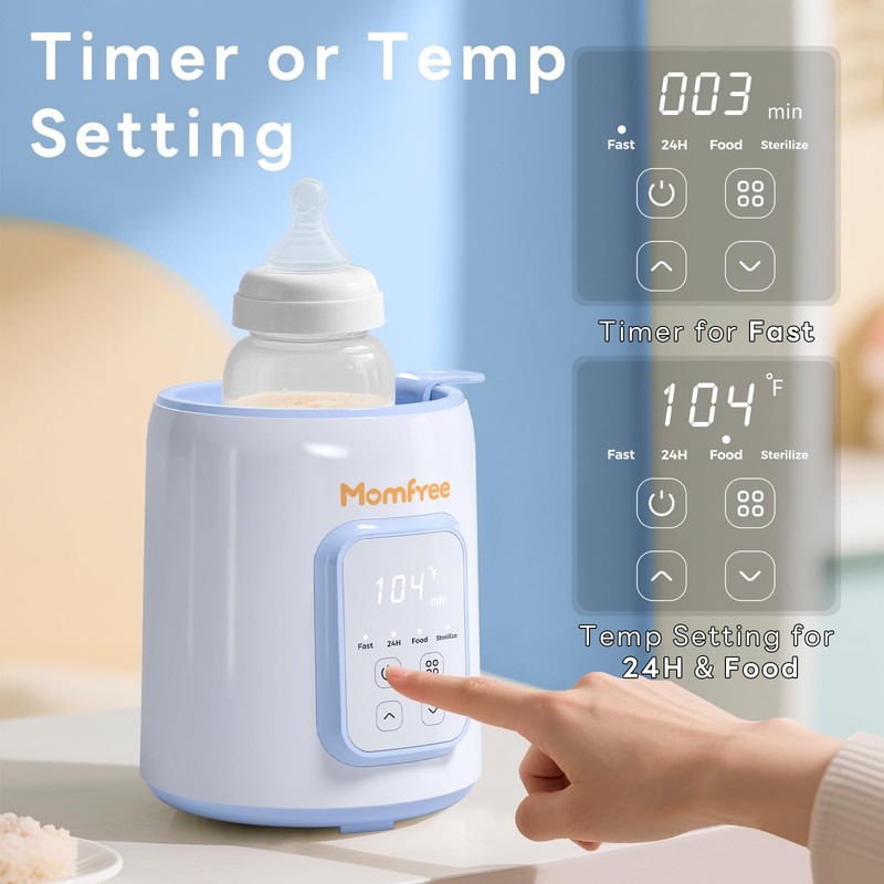 Baby Bottle Warmer, 8-in-1 Fast Bottle Warmer for Breastmilk and