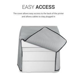 kwmobile Cover Compatible with Brother DCP-L3510CDW / L3710CW / L3730CDN / L3750CDW - Printer Dust Cover Protective Cover - Light Grey