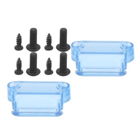 Acouto 2 Count Rectangular Plastic Storage Box for RC Receiver, Waterproof, Portable, 2 Compartments