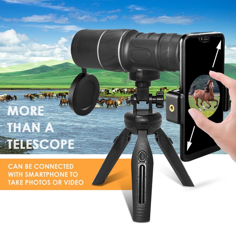 UniqueFire High Power Mini Black Telescope Zoom Adjustable Optical Monocular