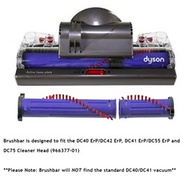 Spares2go Brushbar Brushroll Roller Brush compatible with Dyson DC40 DC41 DC55 DC75 ERP Vacuum Cleaner