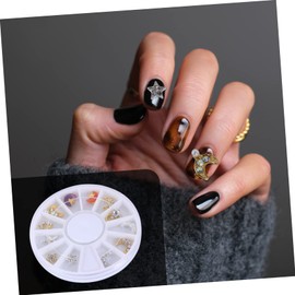 Minkissy 12pcs Nail Art Rhinestone Decals Storage Box for Design Elegant Crystal for Manicure Suitable for Nails Crafts and Accessories