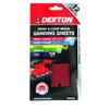 DEKTON DT80760 Hook and Loop Mixed Sanding Sheets, Black/Red, 93