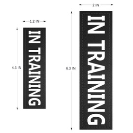 Dog Vest Patches, Service Dog/in Training/Emotional Support/Therapy Dog/DO NOT PET PU Patches - 2 Free Removable Dog Tags for Dog Harness, Collar & Leash