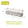 True Wall Mounted Wire Rack with Cork Cage Stemware Holder,
