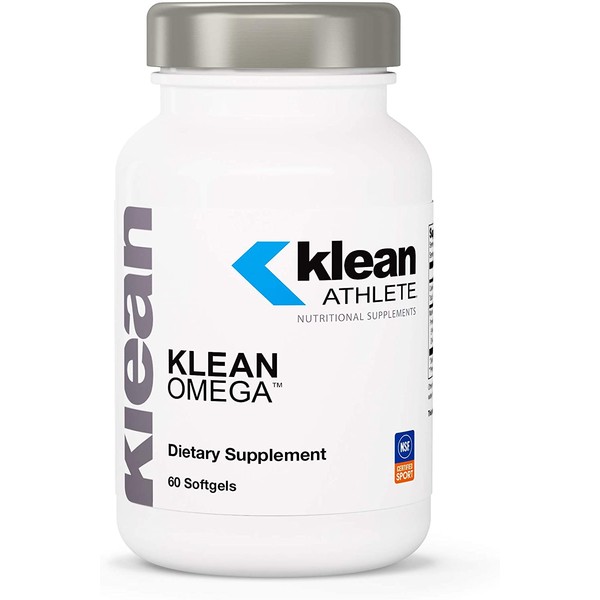 Klean Athlete - Klean Omega - Pure Fish Oil in Triglyceride Form to Support Cardiovascular, Neurological and Joint Health* - NSF Certified for Sport - 60 Softgels