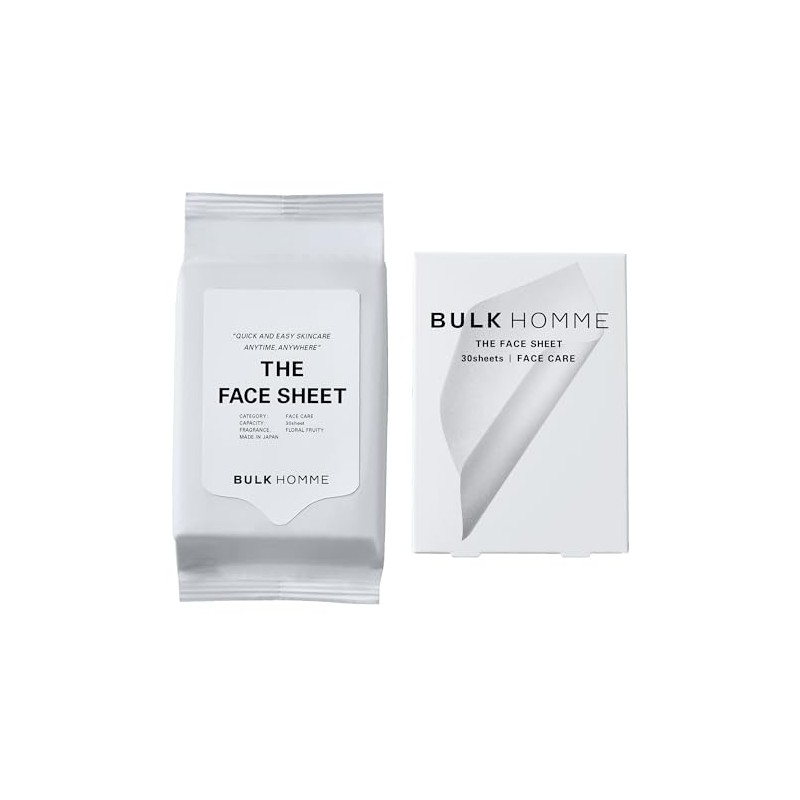 バルクオム フェイスシート 30枚入り メンズ 汗拭きシート 高保湿 フローラルフルーティの香り