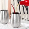 BISDARUN 17 oz Stainless Steel Stemless Wine Glass, Outdoor Portable