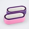 TOOLS FOR BEAUTY 3-sided oval cosmetic tool purple nail buffer