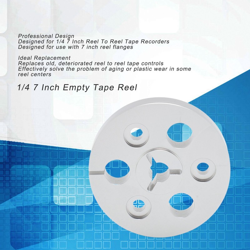 1/4 7 Inch Empty Tape Reel Professional Nab Hub Aluminum