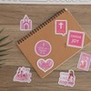 100PCS Bible Verse Stickers, Pink Self-Adhesive Waterproof Christian Jesus Scripture