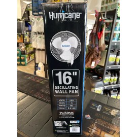 Hurricane 16" Oscillating Wall Mount Fan Classic Series