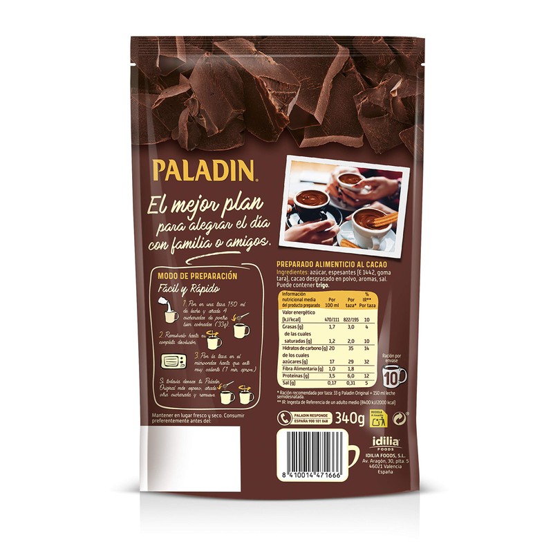 Paladin Paladin (Hot Chocolate Drink) 340 g