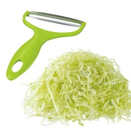 bingxqiso Cabbage Filling Cutter Cutting Cabbage Manual Shredder Vegetable Peeler Fruit Peeler Wide Mouth Peeler Vegetables Fruit Stainless Steel Knife Cabbage Graters Salad Potato Slicer (Green)