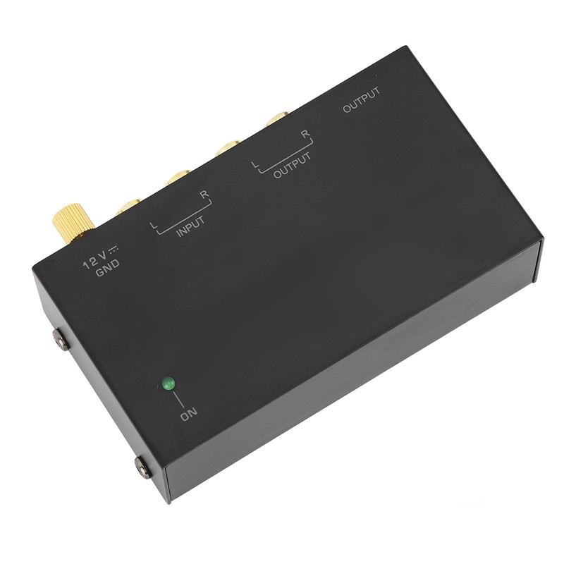 Phono Preamplifier AC Metal 100‑240V Sound Record Player Preamplifier for