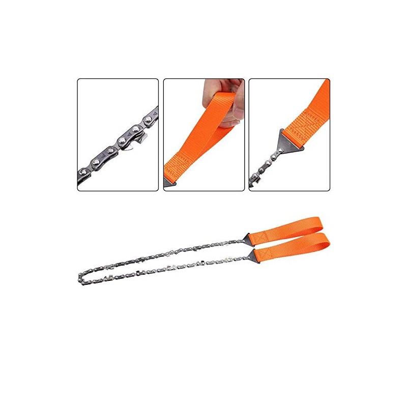 Pocket Chainsaw with Nylon Handle, Folding Handheld Chain Saw, Fast