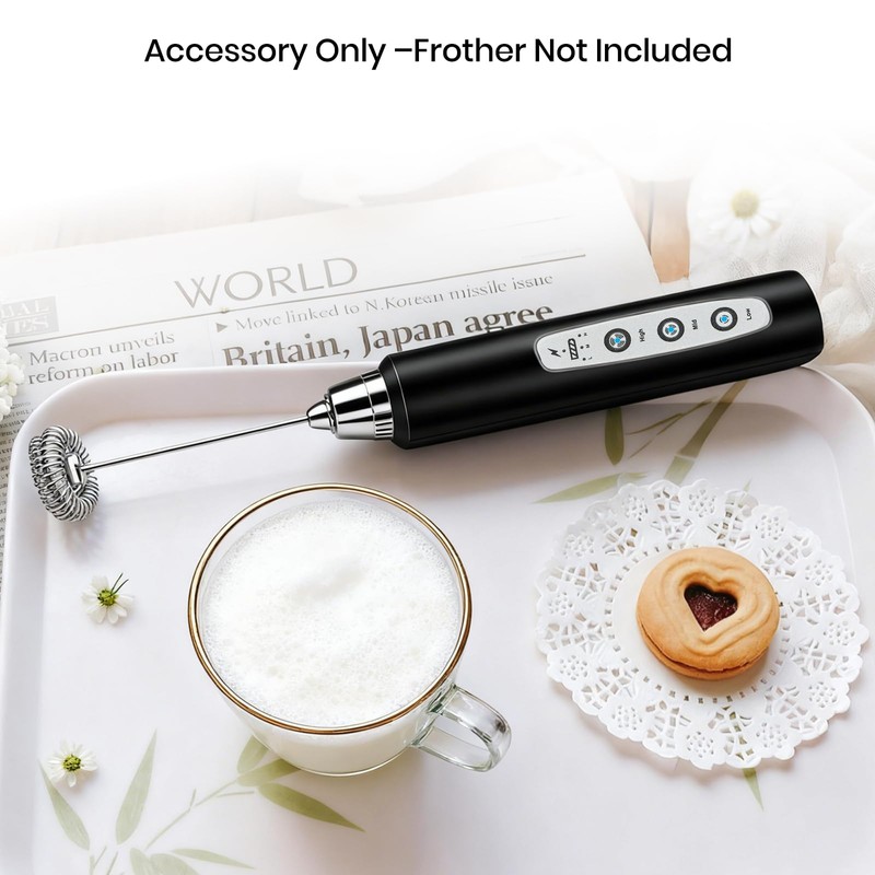 Colarlemo Rechargeable Milk Frother Whisk Rods (2 Pcs)