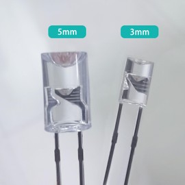 LedWekei LED Light Emitting diode 5mm high Brightness LED Clear LED Light Emitting Diodes Bulb LED Lamp, 5 mm Smooth Cylindrical concave Surface (120pcs Yellow)