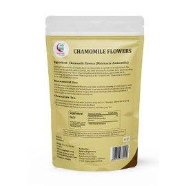 Chamomile Flowers 1 LB, 100% Natural Loose Leaf Chamomile Tea, Whole Dried Flowers for Herbal Tea, 1 LB Bulk Pack, Resealable Bag for Freshness - By Yogi’s Gift®