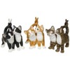 Playtime Affection Twin Cats Black & White Decorative Ornament